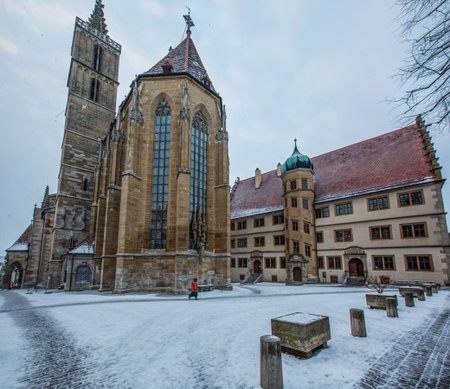 Rothenburg ob der Tauber medieval builidngs の写真素材