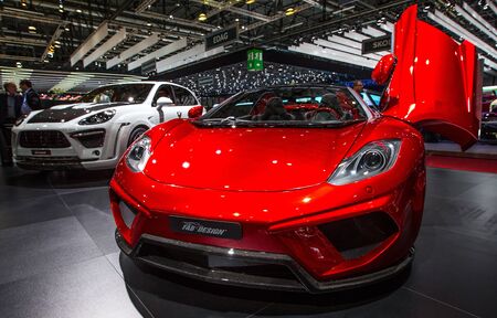 GENEVA, SWITZERLAND - MARCH 7TH, 2013. Car at the 83rd Geneva International Motorshow  on March 7th, 2013 at Geneva, Switzerland.のeditorial素材