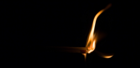 Burning match abstractの写真素材