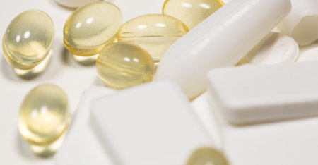 A bunch of medicinal tablets and pills
