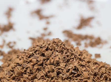 Grated chocolate for cake toppingsの写真素材