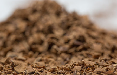 Grated chocolate for cake toppings
