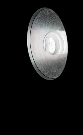 Photography lights over black background