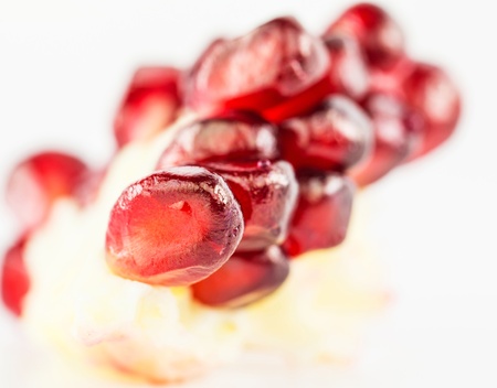 Pomegranate seeds abstract and close up viewの写真素材
