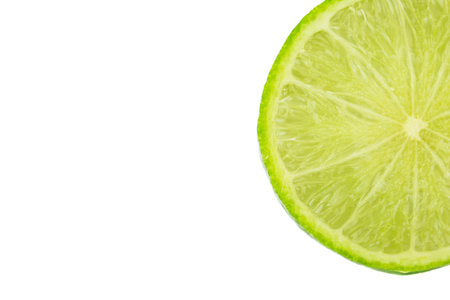 Slices of lime fruit