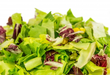 Salad and other vegetables close up viewの写真素材