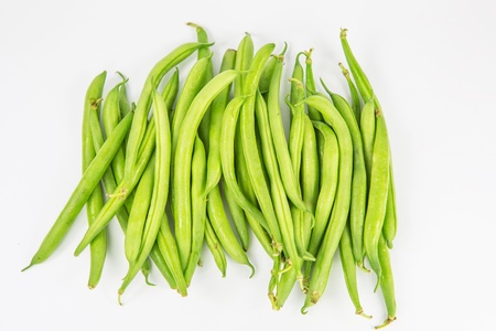 A group of fresh green beansの写真素材