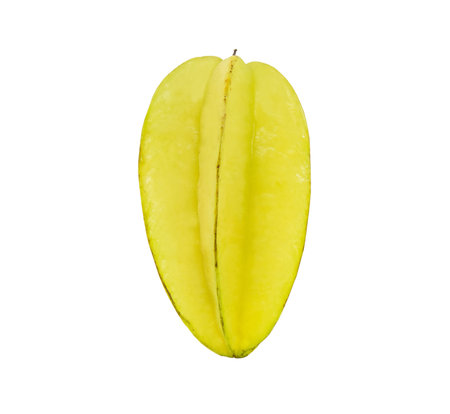 Starfruit or Carambola over white backgroundの写真素材