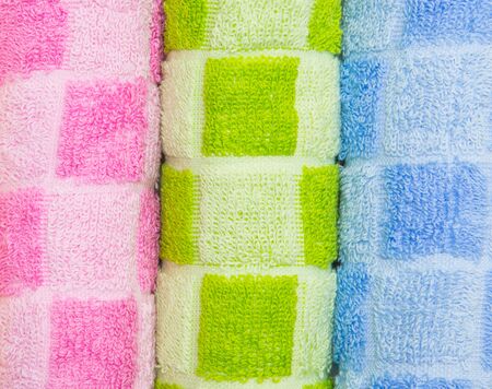 Hand towels closeup viewの写真素材