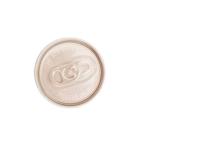 Can drink top view over white backgroundの写真素材