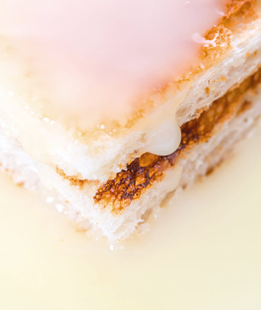 Bread toast and condensed milk 