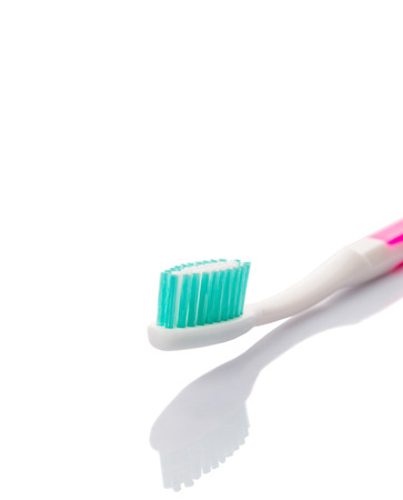Toothbrush over white backgroundの写真素材