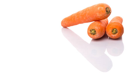 Carrot over white backgroundの写真素材