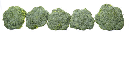 Broccoli over white background