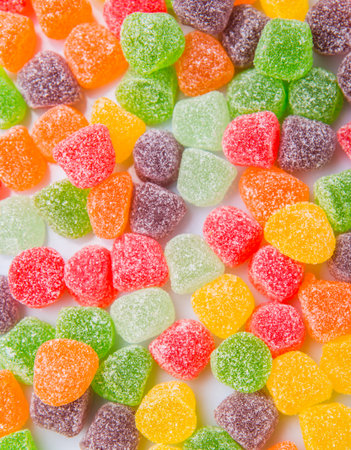Colorful mix sugar jelly candy