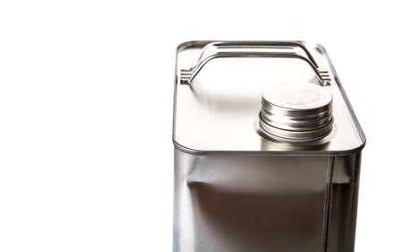 Gasoline can over white backgroundの写真素材