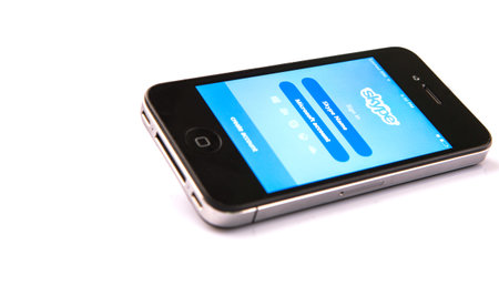 KUALA LUMPUR, MALAYSIA - JANUARY 17TH 2015. Founded in 2003, Skype is a popular internet video chat...