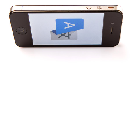 KUALA LUMPUR, MALAYSIA - JANUARY 20TH 2015. Google Translate is a multilingual service provided by Google Inc. including voice recognition, used by more than 500 million people around the world.のeditorial素材