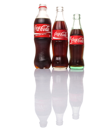 KUALA LUMPUR, MALAYSIA - JANUARY 23RD 2015. Coca Cola drinks are produced and manufactured by The Coca-Cola Company, an American multinational corporation and sold in over 200 countries worldwide.のeditorial素材