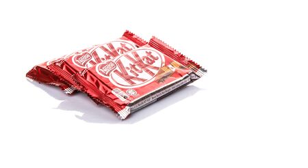 KUALA LUMPUR MALAYSIA, JANUARY 26TH 2015. Kit Kat is a chocolate covered wafer bar created in 1911 by Rowntree のeditorial素材