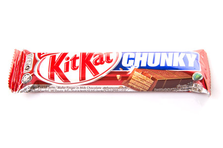 KUALA LUMPUR MALAYSIA, JANUARY 26TH 2015. Kit Kat is a chocolate covered wafer bar created in 1911...