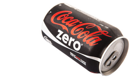 KUALA LUMPUR, MALAYSIA - JANUARY 31ST, 2015. Coca Cola Zero soft drink. Coca Cola drinks are...