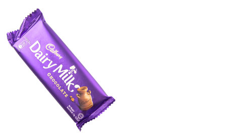 KUALA LUMPUR, MALAYSIA - FEBRUARY 11TH 2015. Owned by Mondelez International, Cadbury is the second...