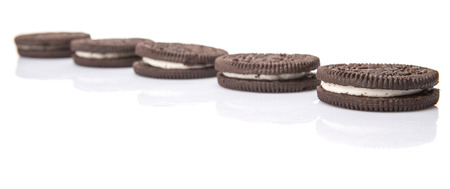 KUALA LUMPUR, MALAYSIA - FEBRUARY 20TH 2015. Oreo is a sandwich cookie with a sweet cream filling by Nabisco Division of Mondelez International and is the best selling cookie in the United States.のeditorial素材