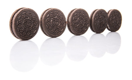 KUALA LUMPUR, MALAYSIA - FEBRUARY 20TH 2015. Oreo is a sandwich cookie with a sweet cream filling by Nabisco Division of Mondelez International and is the best selling cookie in the United States.のeditorial素材