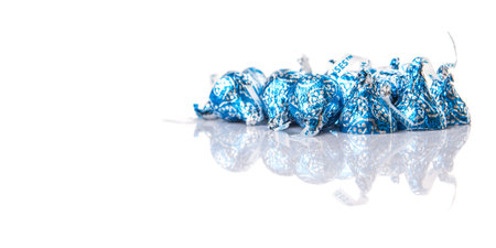 KUALA LUMPUR, MALAYSIA - MARCH 4TH 2015.  First introduced in 1905, Hershey Kisses is a brand of chocolate manufactured by The Hershey Company. Hershey product are sold in over sixty countries.のeditorial素材