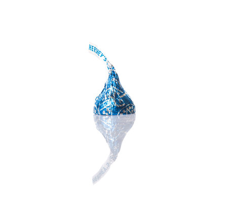 KUALA LUMPUR, MALAYSIA - MARCH 4TH 2015.  First introduced in 1905, Hershey Kisses is a brand of chocolate manufactured by The Hershey Company. Hershey product are sold in over sixty countries.のeditorial素材