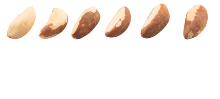 Brazil nuts over white 