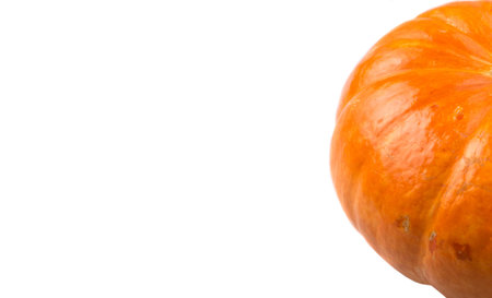 Pumpkin squash over white backgroundの写真素材