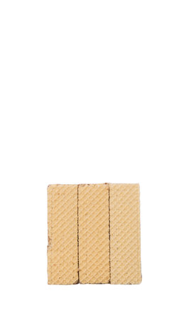 Wafer bar biscuit over white backgroundの写真素材