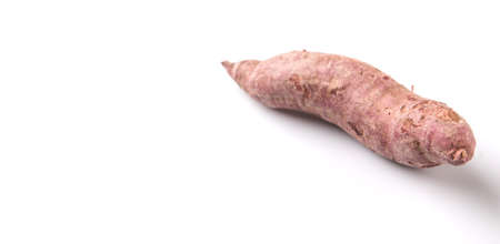 Japanese sweet potato over white backgroundの写真素材