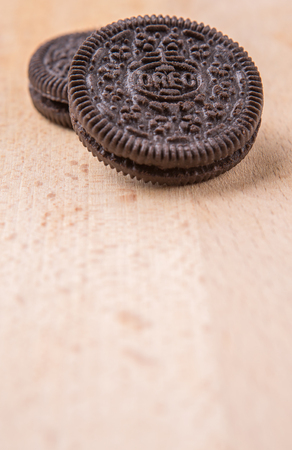 PUTRAJAYA MALAYSIA  JUNE 23RD 2015. Oreo is a sandwich cookie with a sweet cream filling by Nabisco Division of Mondelez International and is the best selling cookie in the United States.のeditorial素材