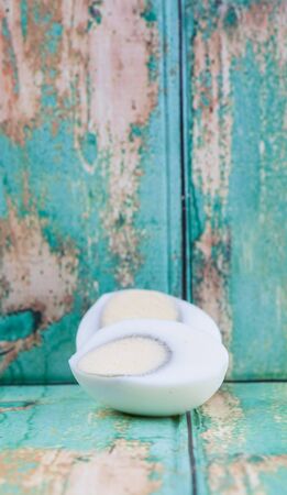 Hard boiled eggの写真素材