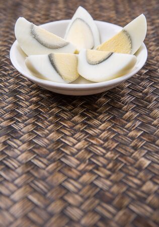 Hard boiled eggの写真素材