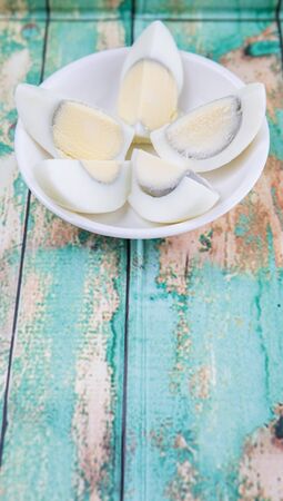 Hard boiled eggの写真素材