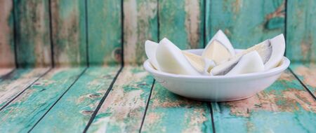 Hard boiled eggの写真素材