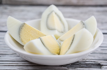 Hard boiled eggの写真素材