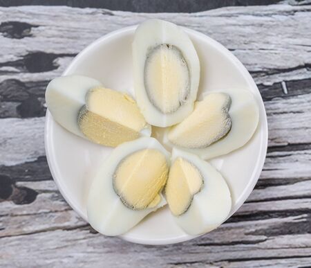 Hard boiled eggの写真素材