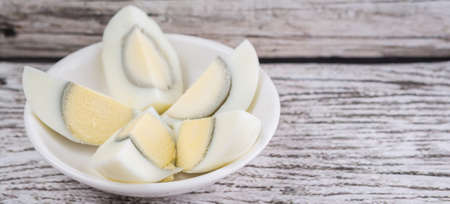 Hard boiled eggの写真素材