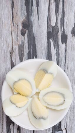 Hard boiled eggの写真素材