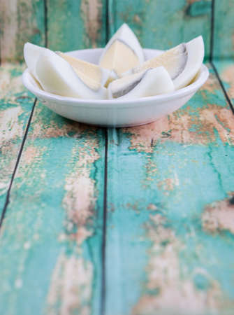 Hard boiled eggの写真素材