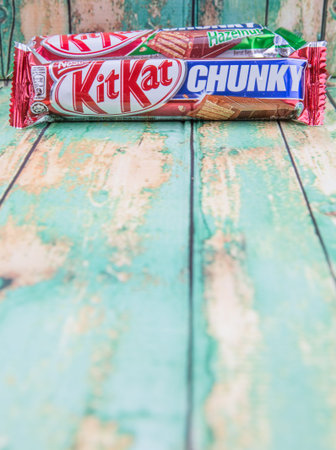 PUTRAJAYA, MALAYSIA, JULY 21ST, 2015. Kit Kat is a chocolate covered wafer bar created in 1911 by...