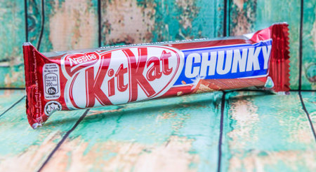 PUTRAJAYA, MALAYSIA, JULY 21ST, 2015. Kit Kat is a chocolate covered wafer bar created in 1911 by...