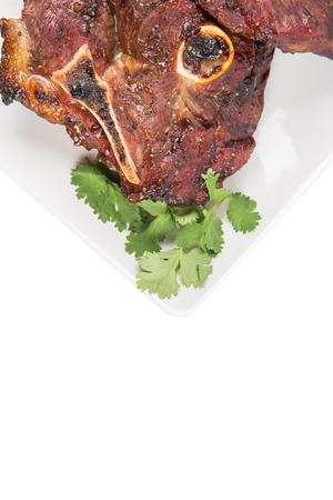 Malaysian dish of roasted lambの写真素材