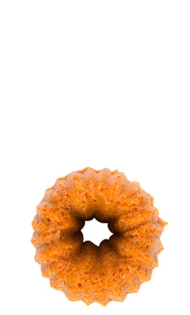 Malaysian dessert dish steamed caramelized sweet and soft cake, locally known as Kuih Apam Gula Hangus on white background.の写真素材