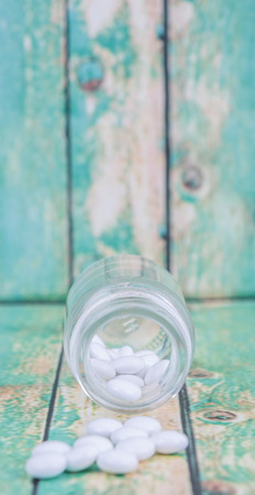 Blue cheese over wooden backgroundの写真素材